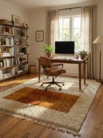 Modern Moroccan Rug - Authentic Beni Ourain Wool Carpet - Image 5